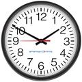 AMERICAN TIME E56BASD314G 13-1/8" Contemporary Wall Clock, Black