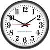 AMERICAN TIME E56BASD324G 13-1/8" 24 Hour Face Wall Clock, Black