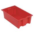 QUANTUM STORAGE SYSTEMS SNT180RD Stack & Nest Container, Red, Polyethylene, 18