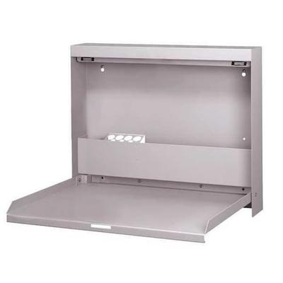 WALLWRITE WW-101-T47 Wall Mounted Desk,20x16-3/8x3-3/8In,Gray