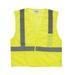 KISHIGO 1083-XL XL Class 2 High Visibility Vest, Lime