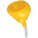 FUNNEL KING 94320 Polyethylene,3 qt,21-1/2",1-7/16",Yellow