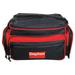 DAYTON 19L414 Tool Bag, Cotton Canvas, 5 Pockets, Black/Red, 7" Height