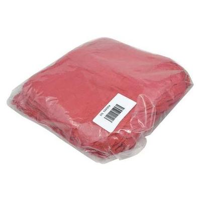 ZORO SELECT 21825 New Red Shop Towels, Cotton, 12 in x 12 in, 100 Towels/Pack