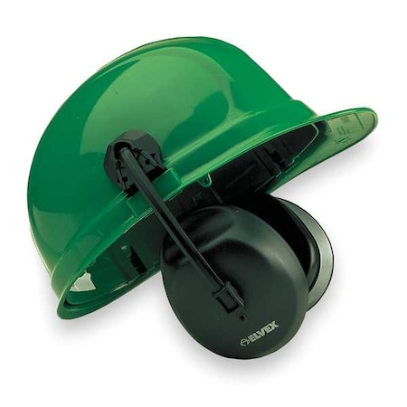 DELTAPLUS HM-6093 QuickSnap Hard Hat Mounted Ear Muffs, 27 dB NRR, Passive, - DELTAPLUS