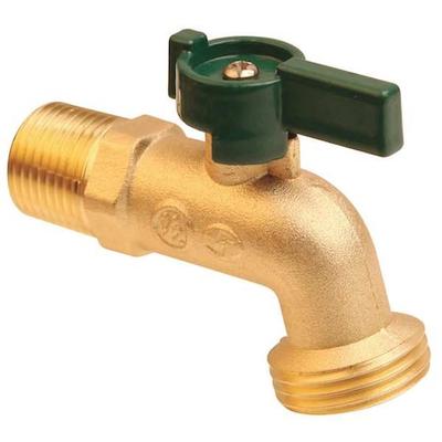 ZORO SELECT 6PDZ7 Hose Bibb,Quarter Turn,3/4In, Brass