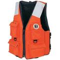MUSTANG SURVIVAL MV3128T2-2-M-216 4-Pocket Flotation Vest,Size M,Orange