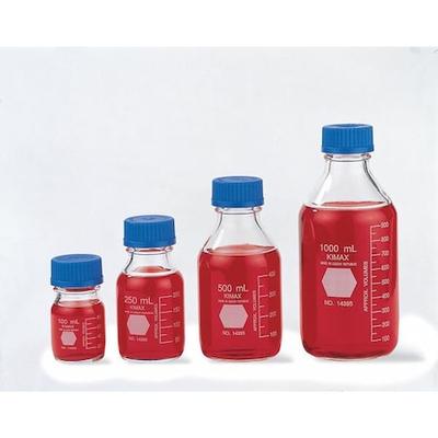 KIMBLE CHASE 14395-100 Bottle Media Stge w/ Cap Glass 100,PK10