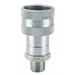 PARKER 3050-2 Hydraulic Quick Connect Hose Coupling, Steel Body, Sleeve Lock,