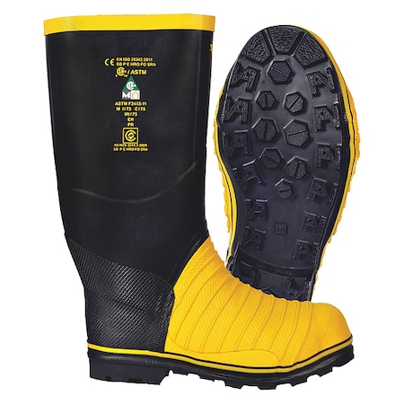 VIKING VW49T-12 Unisex Viking(R) Miner 49er Tall Rubber Boot, Steel Toe, 16"