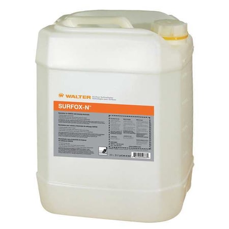 WALTER 54A027 Neutralizing Solution, 20 L, Carboy