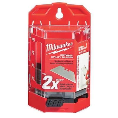 MILWAUKEE TOOL 48-22-1953 Drywall Utility Knife Blades w/ Dispenser, PK50