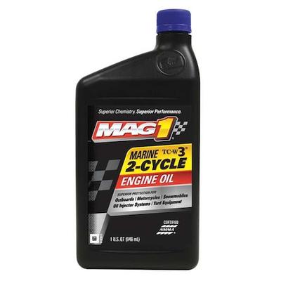 MAG 1 MAG00609 2-Cycle Synthetic Blend Marine Motor Oil, TC-W3, 1 Qt.