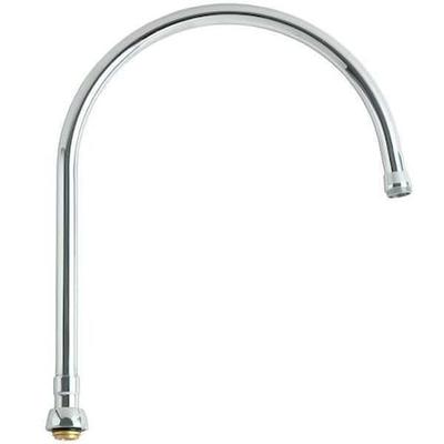 CHICAGO FAUCET GN10ASWGJKABCP Gooseneck Spout, Brass