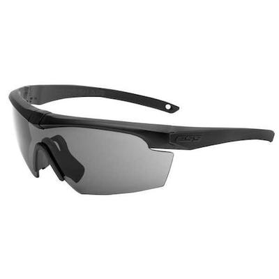 ESS EE9014-08 Crosshair, Safety Glasses Anti-Fog & Anti-Scratch, Gray Lens,