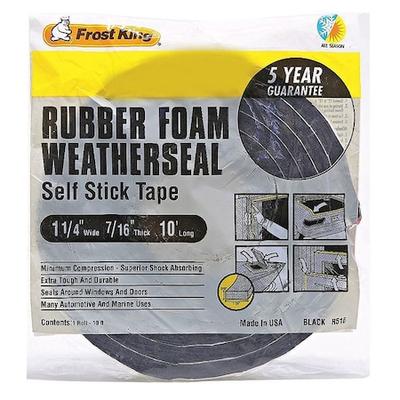 FROST KING R930H Sponge Rubber Foam Tape,1/2In.x10 ft.