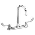 AMERICAN STANDARD 6405170.002 Manual, 8" Mount, 3 Hole Straight Kitchen Faucet