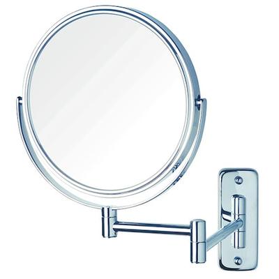 SEE ALL INDUSTRIES JNSA897 Wall Makeup Mirror, 11 in W, 13 in H, Nickel, Wall