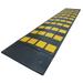 ZORO SELECT 29NH26 Speed Bump, Rubber, 1 1/8 in H, 9 ft L, 24 in W, Black/Yellow