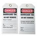 ZORO SELECT 29UG15 Caution Tag,5-3/4in. H x 3in. W,Pe,PK25