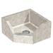 TERRAZZO-WARE TNC-24 24 W x 24 L x 12 in H, Terrazzo, Mop Sink