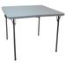 ZORO SELECT 13V433 Square Folding Table, 36" W, 36" L, 28" H, Blow Molded