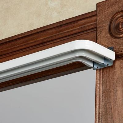 Tripartite Triple Curtain Rod Set White, 31