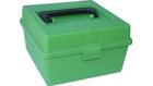 MTM Deluxe R-100 100 Round Magazine Rifle Ammo Box (R100MAG10) - Green Polymer