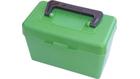 MTM H-50 50 Round SM Rifle Ammo Box With Handle (H50RS10) - Poly Green