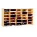 Childcraft 30 Compartment Cubby Wood in Brown | 26 H x 47.25 W x 11.5 D in | Wayfair 072000