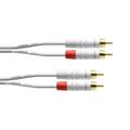 CORDIAL Kabel audio doppelt RCA 3 m weiß Kabel AUDIO Essentials RCA