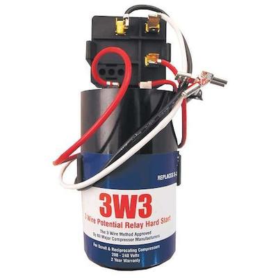 SUPCO 3W3 Hard Start Kit, Potential Relay, Start Capacitor, 208 to 240, Single,