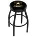 Holland Bar Stool US Armed Forces 30" Swivel Bar Stool Upholstered/Metal in Black/Blue | 30 H x 16 W in | Wayfair L8B2B30Army