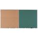 AARCO Combination Wall Mounted Bulletin Board Cork/Metal in Blue/Brown/Green | 48 H x 96 W x 0.5 D in | Wayfair DCO4896G