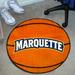 FANMATS NCAA Marquette University Basketball 27 in. x 27 in. Non-Slip Indoor Only Mat Synthetics in Blue/Brown/Red | 27 W x 27 D in | Wayfair 1604