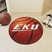 FANMATS NCAA Eastern Kentucky University Basketball 27 in. x 27 in. Non-Slip Indoor Only Mat Synthetics in Brown/Orange/Red | 27 W x 27 D in | Wayfair