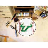 FANMATS NCAA University of South Florida Baseball 27 in. x 27 in. Non-Slip Indoor Only Mat Synthetics in Brown/Green | 27 W x 27 D in | Wayfair 537