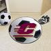 FANMATS NCAA Central Michigan University Soccer 27 in. x 27 in. Non-Slip Indoor Only Mat Synthetics in Gray/Indigo | 27 W x 27 D in | Wayfair 369