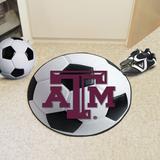 FANMATS NCAA Texas A&M University Soccer 27 in. x 27 in. Non-Slip Indoor Only Mat Synthetics in Indigo/Red/White | 27 W x 27 D in | Wayfair 212