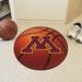 FANMATS NCAA University of Minnesota Basketball 27 in. x 27 in. Non-Slip Indoor Only Door Mat Synthetics in Brown/Red | 27 W x 27 D in | Wayfair