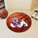 FANMATS NCAA Fresno State Basketball 27 in. x 27 in. Non-Slip Indoor Only Mat Synthetics in Brown/Orange/Red | 27 W x 27 D in | Wayfair 4889