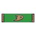 FANMATS Anaheim Ducks Putting 72 in. x 18 in. Non-Slip Indoor Only Door Mat Plastic in Green | Wayfair 10630