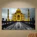 ArtWall 'Taj Mahal' by Revolver Ocelot - Wrapped Canvas Photographic Print Canvas in Black/White | 16 H x 24 W x 2 D in | Wayfair 0oce023a1624w