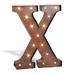 Gerson 92692 - 92669X Rustic Brown Lighted Letters and Symbols