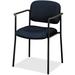 HON Executive Mid-Back Stackable Chair Metal/Fabric in Blue | 32.75 H x 23.25 W x 21 D in | Wayfair HVL616.VA90