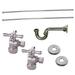 Kingston Brass Trimscape Plumbing Supply Combo Kit in Gray | 4.56 H x 3 W x 11.94 D in | Wayfair KPK101P