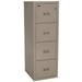 FIREKING 4R1822-CPA 12-3/16" W 4 Drawer Vertical File, Parchment