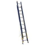 WERNER D8220-2EQ Fiberglass Extension Ladder, 300 lb Load Capacity