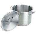 CRESTWARE SSPOT16 Stock Pot w/Cover,16 qt,12-3/4 In.,SS