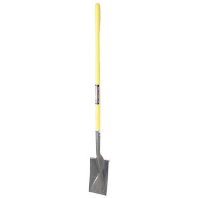 WESTWARD 12V168 Garden Spade Shovel, 14 ga Not Applicable Blade, Steel Blade,
